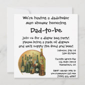 ヴィンテージマンベビーシャワーダドシェルパーティの招待状 招待状 (裏面)