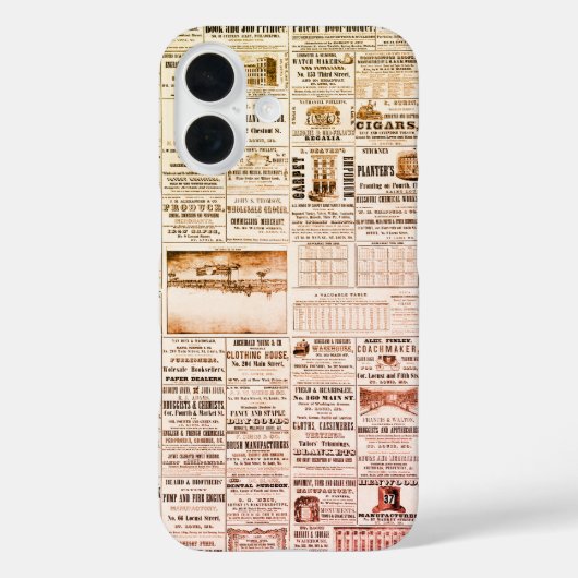 ヴィンテージマンモスチャートiPhoneケース – レトロクール! Case-Mate iPhoneケース (裏面)