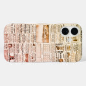 ヴィンテージマンモスチャートiPhoneケース – レトロクール! Case-Mate iPhoneケース (裏面 (横))