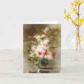 ヴィンテージマーガレタルーゼンブームバラ付きの花瓶 カード (黄色い花)