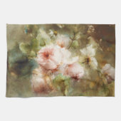 ヴィンテージマーガレタルーゼンブームバラ付きの花瓶 キッチンタオル (横)