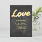 ヴィンテージマーキーライツリハーサルディナー招待状 招待状 (スタンド正面)