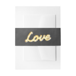 ヴィンテージマーキーライトベリーバンド – chalkboard 招待状ベリーバンド