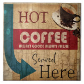 ヴィンテージマーキー・コーヒー標識 タイル (正面)