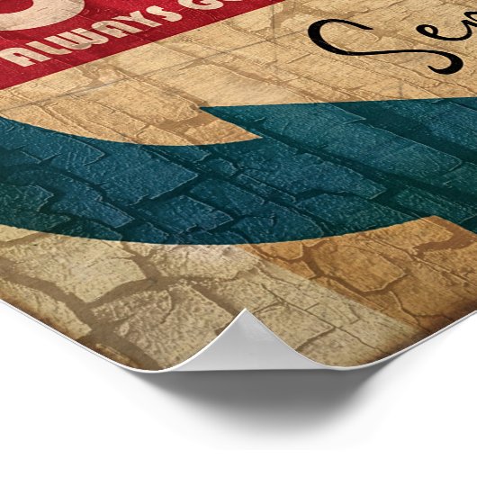 ヴィンテージマーキー・コーヒー標識 ポスター (角)