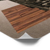 ヴィンテージマークトウェイン引用文とタイプライター ポスター (角)