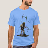 ヴィンテージマークVダイバー（潜水用ヘルメット付き）ステージ Tシャツ (正面)