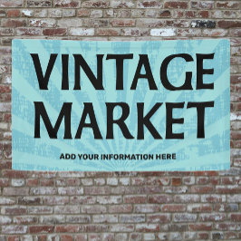 ヴィンテージマーケットバナーレトロレイ 横断幕