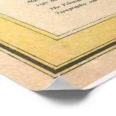 ヴィンテージマーサのヴィネヤードホームズのホールマップ（1847年） ポスター (角)