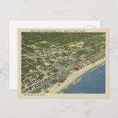 ヴィンテージマートルビーチサウスカロライナ航空ビュー ポストカード (正面/裏面)