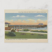 ヴィンテージマートルビーチサウスカロライナ魚釣りピア ポストカード (正面)