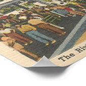 ヴィンテージマートルビーチSCポストカードパビリオン ポスター (角)