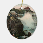 ヴィンテージマーブルヘッドオーナメント セラミックオーナメント (左)