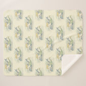 ヴィンテージマーメイドとドルフィ航海のン シェルパブランケット (正面(横))