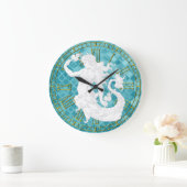 ヴィンテージマーメイドアクアシーグラス ラージ壁時計 (ホーム)