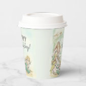 ヴィンテージマーメイドアンダーザシーハッピーバースデーパーティー 紙コップ (左)