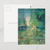 ヴィンテージマーメイドガールバイヘレン・ジェイコブス ポストカード (正面/裏面)