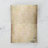 ヴィンテージマーメイドグリーティングカード カード (内部)