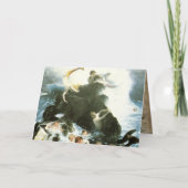 ヴィンテージマーメイドグリーティングカード カード (正面)