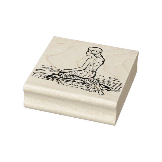 ヴィンテージマーメイドゴム印 ラバースタンプ (スタンプ)