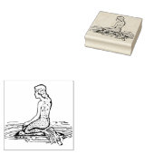 ヴィンテージマーメイドゴム印 ラバースタンプ (押印)