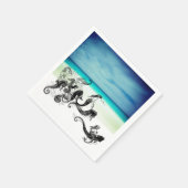 ヴィンテージマーメイドナプキン スタンダードカクテルナプキン (角)