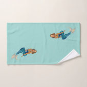 ヴィンテージマーメイドモノグラムピックタオルカラー バスタオルセット (ハンドタオル)