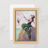 ヴィンテージマーメイドロマンチック囲いカード エンクロージャーカード (正面/裏面)