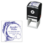 ヴィンテージマーメイド差出人住所スタンプ自己インキング セルフインキングスタンプ (インサイチュ)