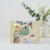 ヴィンテージマーメイド色 ポストカード (スタンド正面)