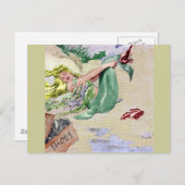 ヴィンテージマーメイド色 ポストカード (正面/裏面)