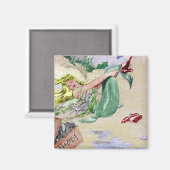 ヴィンテージマーメイド色 マグネット (正面/裏面)