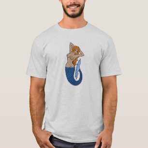 ヴィンテージマーメイド·タトゥー·アート Tシャツ