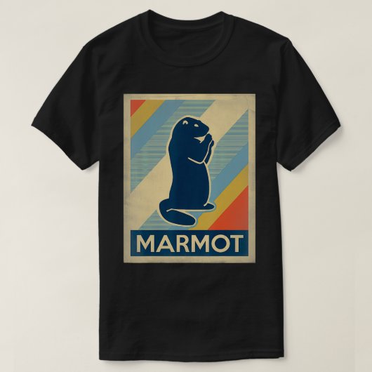 ヴィンテージマーモット Tシャツ (デザイン正面)