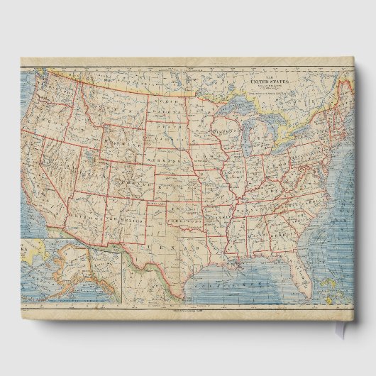 ヴィンテージマ結婚ップEphemera ゲストブック (裏面)