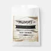 ヴィンテージミイラ |ハロウィーンのベビーシャワー フェイバーバッグ (正面)