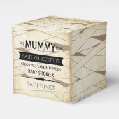 ヴィンテージミイラ |ハロウィーンのベビーシャワー フェイバーボックス (正面サイド)