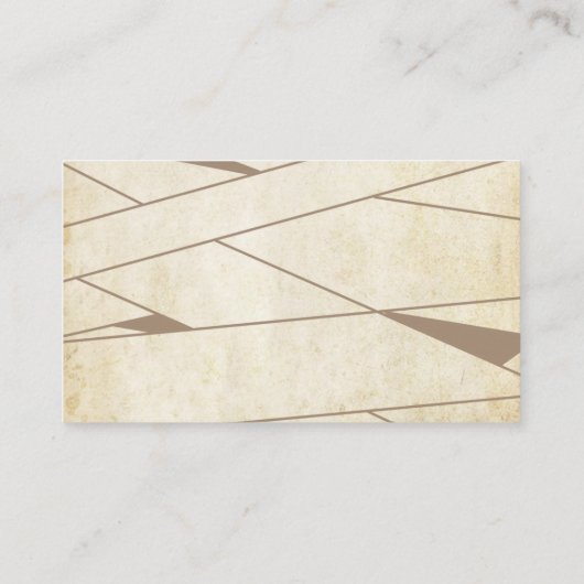 ヴィンテージミイラ |ハロウィーンの赤ちゃんシャワーブック エンクロージャーカード (裏面)