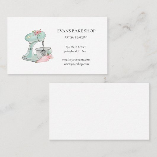 ヴィンテージミキサーベーカリーの名刺 名刺 (正面/裏面)