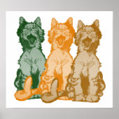 ヴィンテージミサイカルアレーキャットコーラスのポスター ポスター (正面)