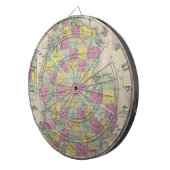 ヴィンテージミシガンの地図（1853年） ダーツボード (正面右)