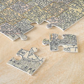 ヴィンテージミシガンの地図(1901年) ジグソーパズル (側面)