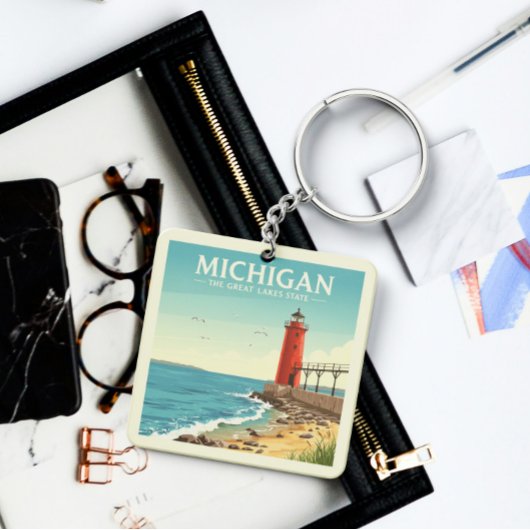 ヴィンテージミシガン キーホルダー