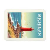 ヴィンテージミシガン マグネット (横)