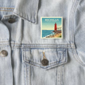 ヴィンテージミシガン 缶バッジ (インサイチュ)