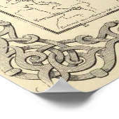 ヴィンテージミシシッピの地図(1856年) ポスター (角)