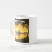 ヴィンテージミシシッピ コーヒーマグカップ (正面左)