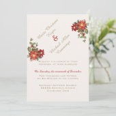 ヴィンテージミスタントウインターウインターウェディング招待状 招待状 (スタンド正面)