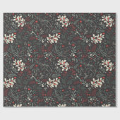 ヴィンテージミストレ葉ー、ホリーの果実 ラッピングペーパー (フラット)