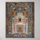 ヴィンテージミスラチユダヤ祈りの言葉ディレクションのプラーク・アート ポスター (正面)